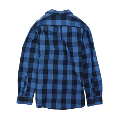 Blue Check Long Sleeve Button Down