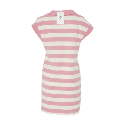 Pink Striped Mini Dress