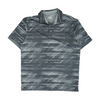 Gray Print Short Sleeve Polo