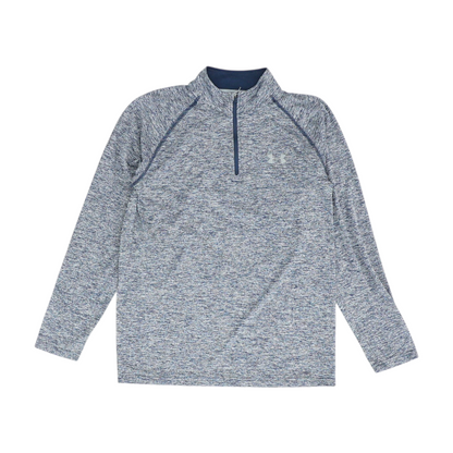 Navy Print 1/4 Zip Pullover