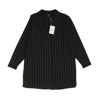 Black Plus Striped Mini Dress