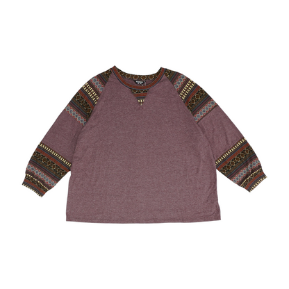 Maroon Plus Blouse