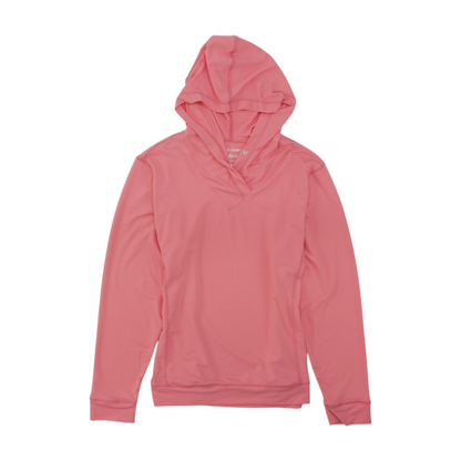 Pink Solid Hoodie Pullover