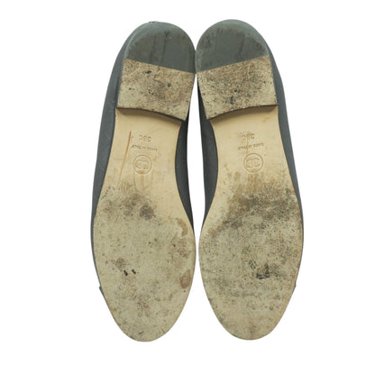Interlocking CC Ballet Flats in Gray
