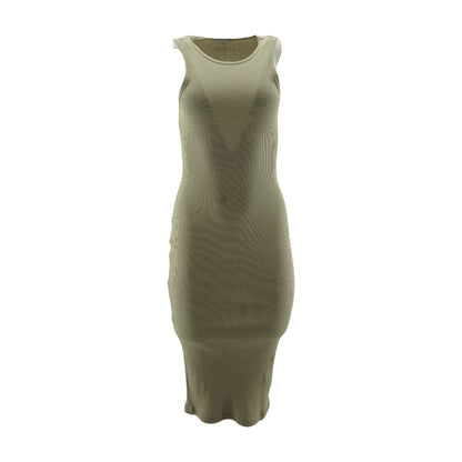 Tan Midi Dress