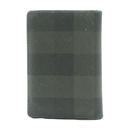 Charcoal Grey Check Folding Card Case