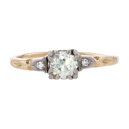 1/2 ct 14K Two-Tone Gold Diamond Engagement Ring