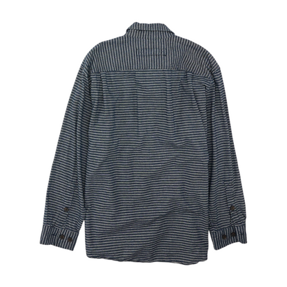 Blue Striped Flannel Button Down