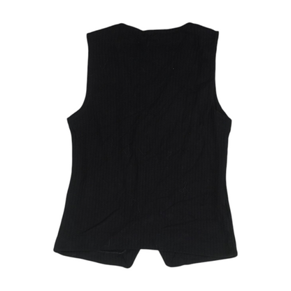Black Solid Vest