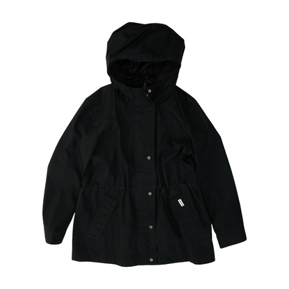 Black Solid Rain Jacket