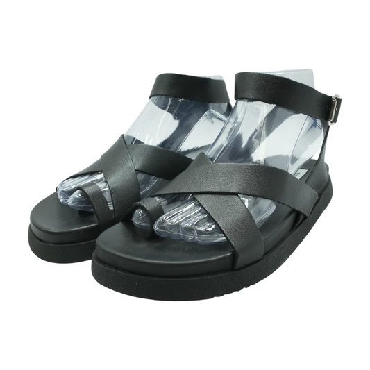 Black Flat Sandals