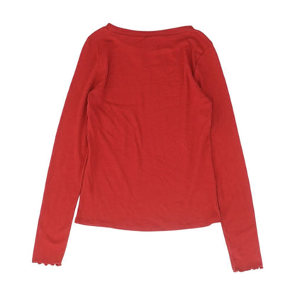 Red Knit Top