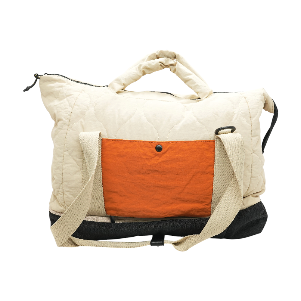 Beige Weekender Bag