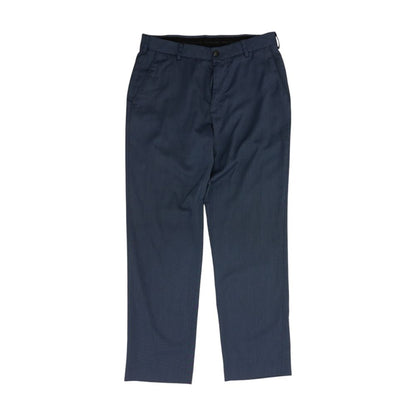 Navy Solid Dress Pants