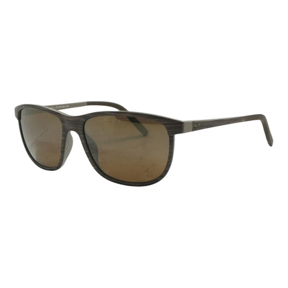 Brown LELE KAWA Rectangle Sunglasses