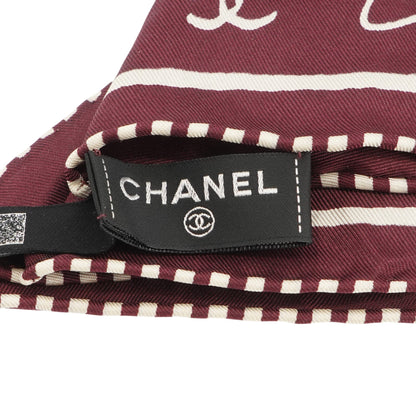 Burgundy Silk Twill Scarf