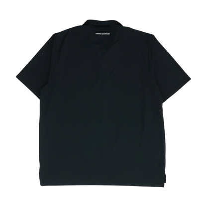 Black Solid Short Sleeve Polo