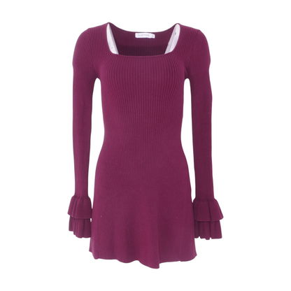 Burgundy Mini Dress