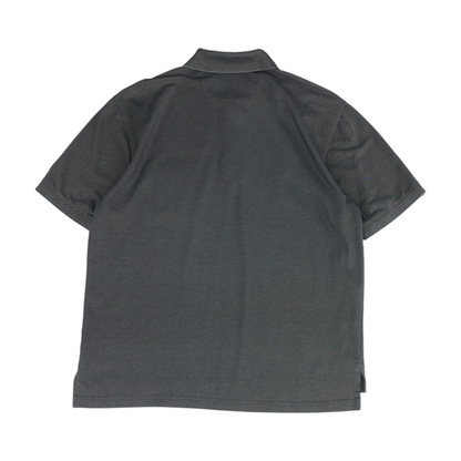 Gray Solid Short Sleeve Polo