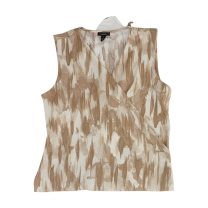Brown Print Blouse