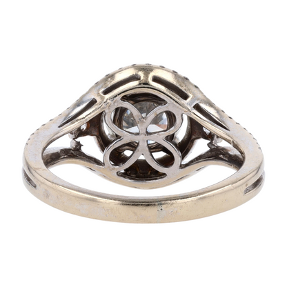 1 3/4 ctw 18K Two-Tone Gold Diamond Engagement Ring