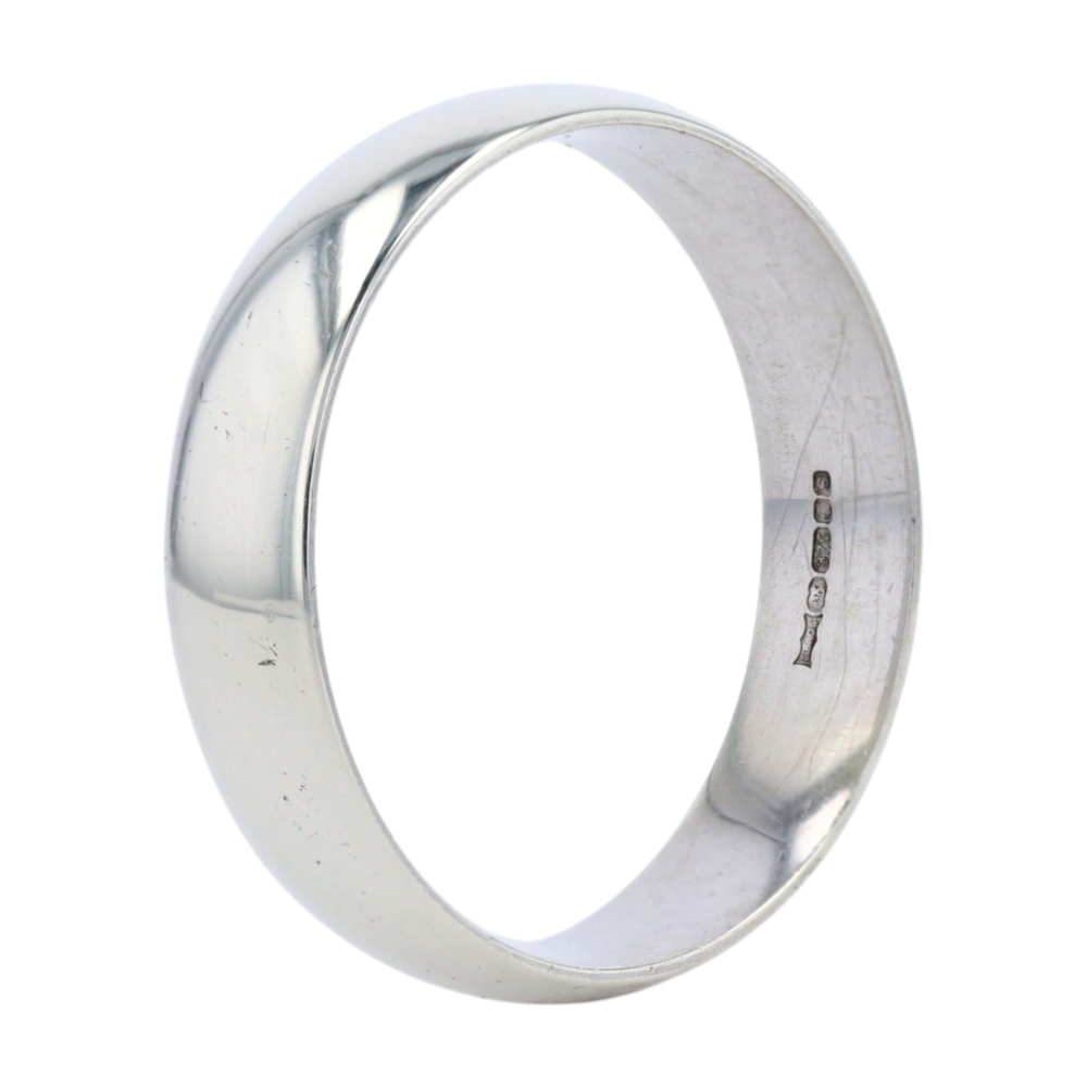 9K White Gold Band