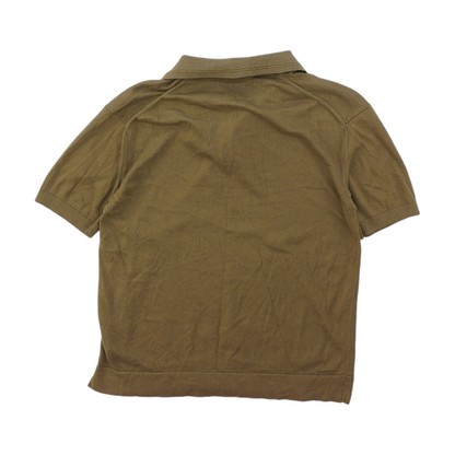 Olive Solid Short Sleeve Polo