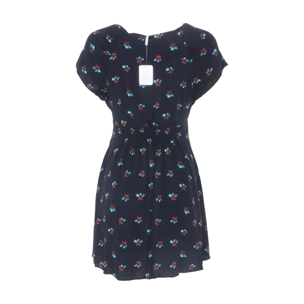 Free People Black Floral Mini Dress – Image 2