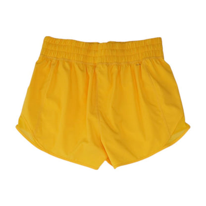 Yellow Active Shorts