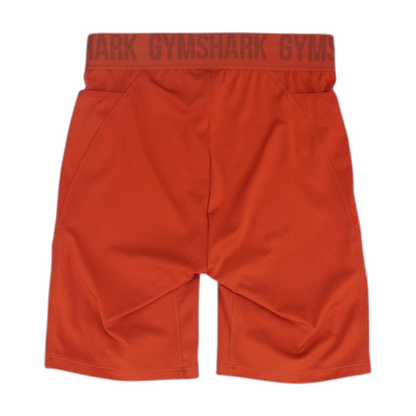 Red Solid Active Shorts