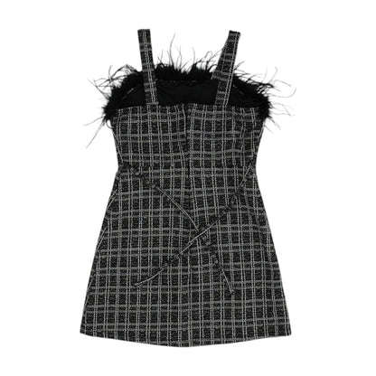 Black Check Dress