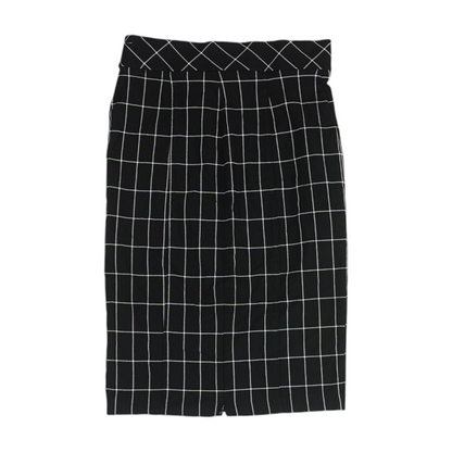 Black Check Mini Skirt