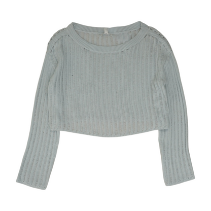 Ice Blue Pullover Sweater