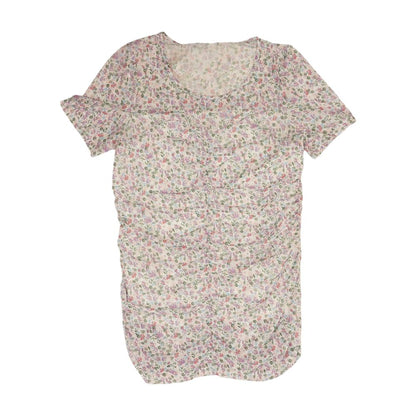 White Floral Blouse