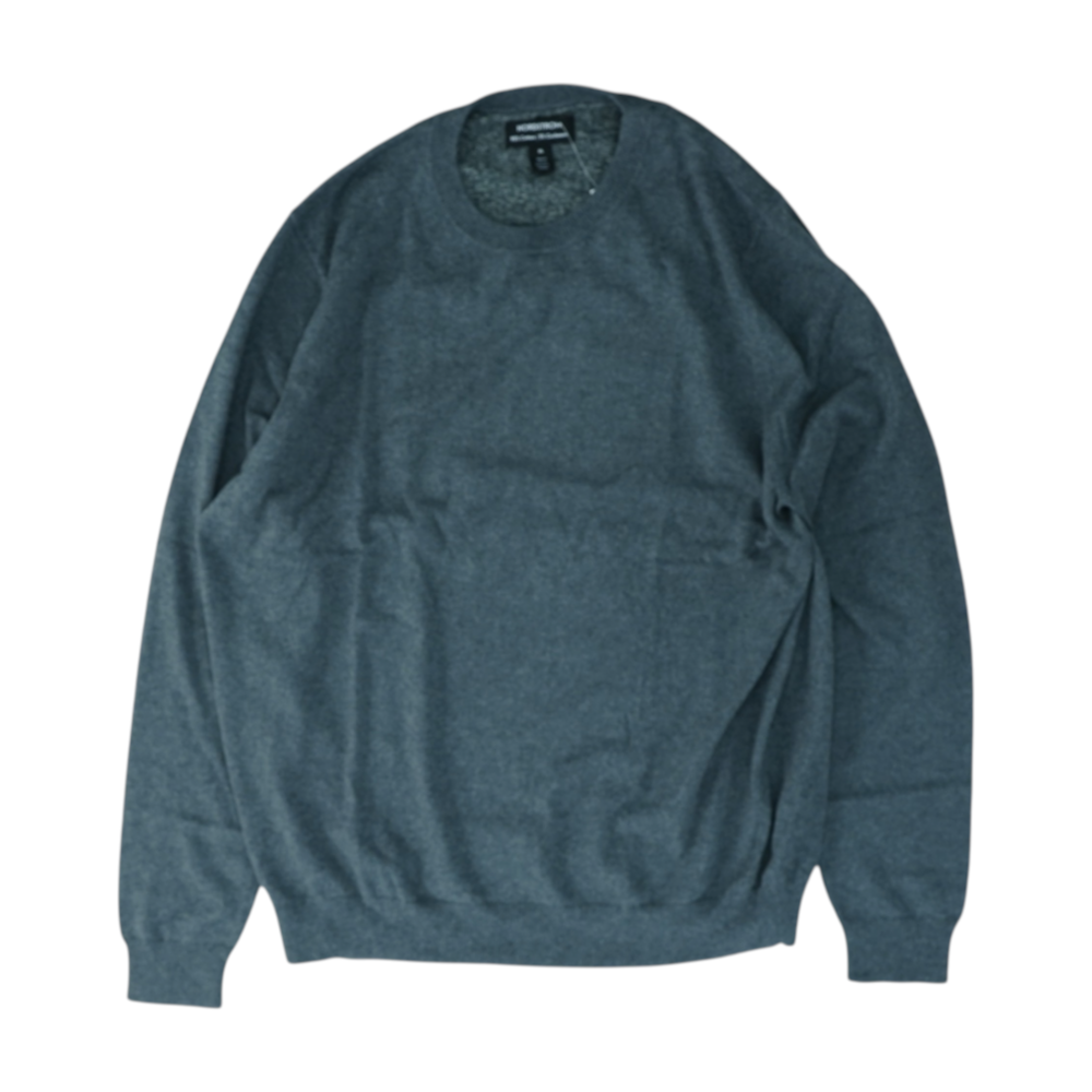 Gray Solid Pullover Sweater