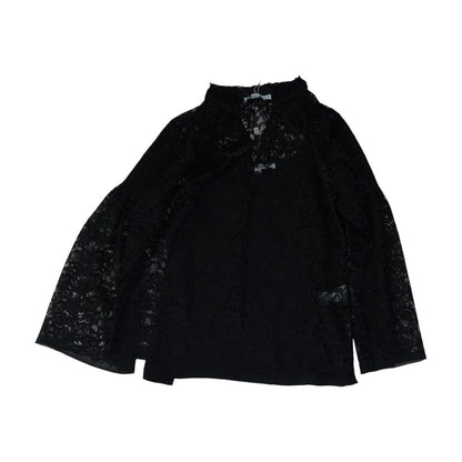 Black Floral Blouse