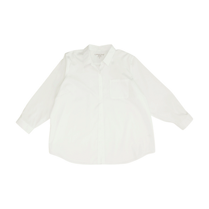White Plus Button Down