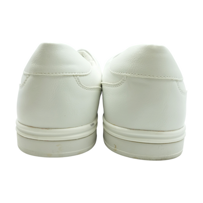 White Low-Top Athletic Shoes
