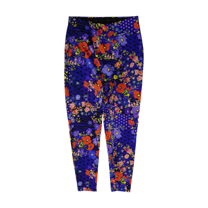Purple Floral Fashion Leggings