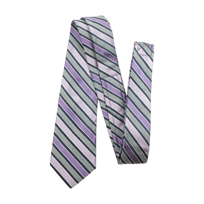 Purple Striped Neck Tie
