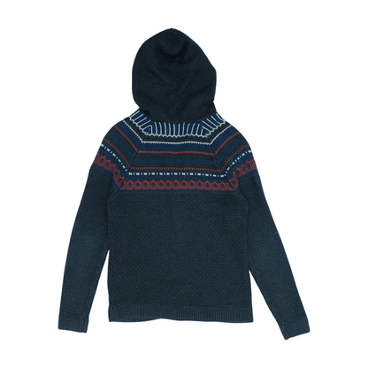 Black Print Cardigan Sweater