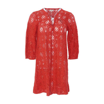 Red Print Mini Dress