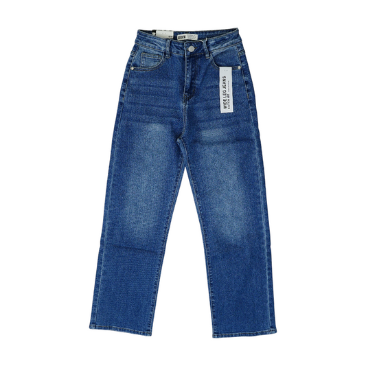 Blue Wide Leg Jeans