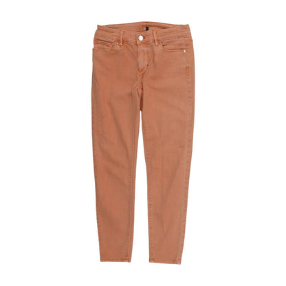 Pink Solid Skinny Leg Jeans
