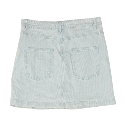 Blue Striped Mini Skirt