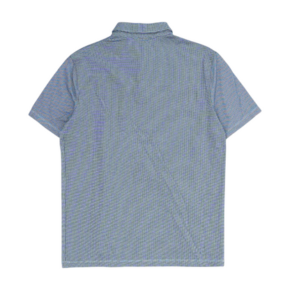 Navy Polka Dot Short Sleeve Polo
