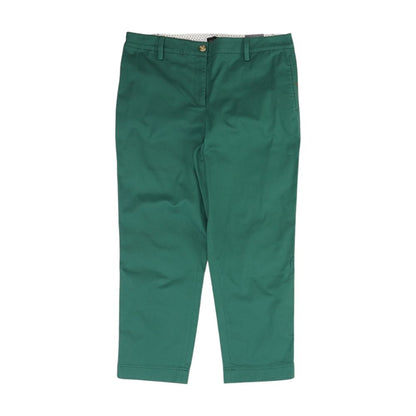 Green Chino Crop Pants
