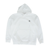 White Solid Hoodie Pullover