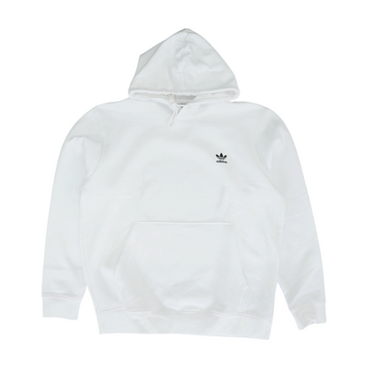 White Solid Hoodie Pullover
