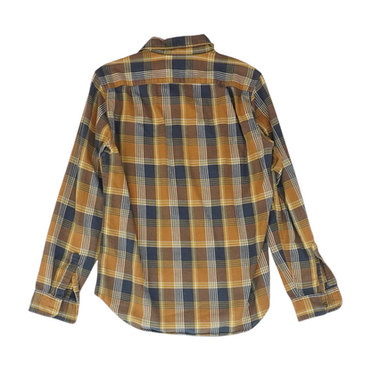 Brown Plaid Long Sleeve Button Down